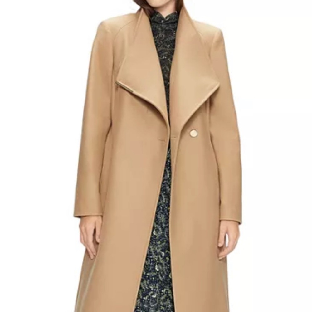 Ted Baker rosell womens belted wrap coat tan